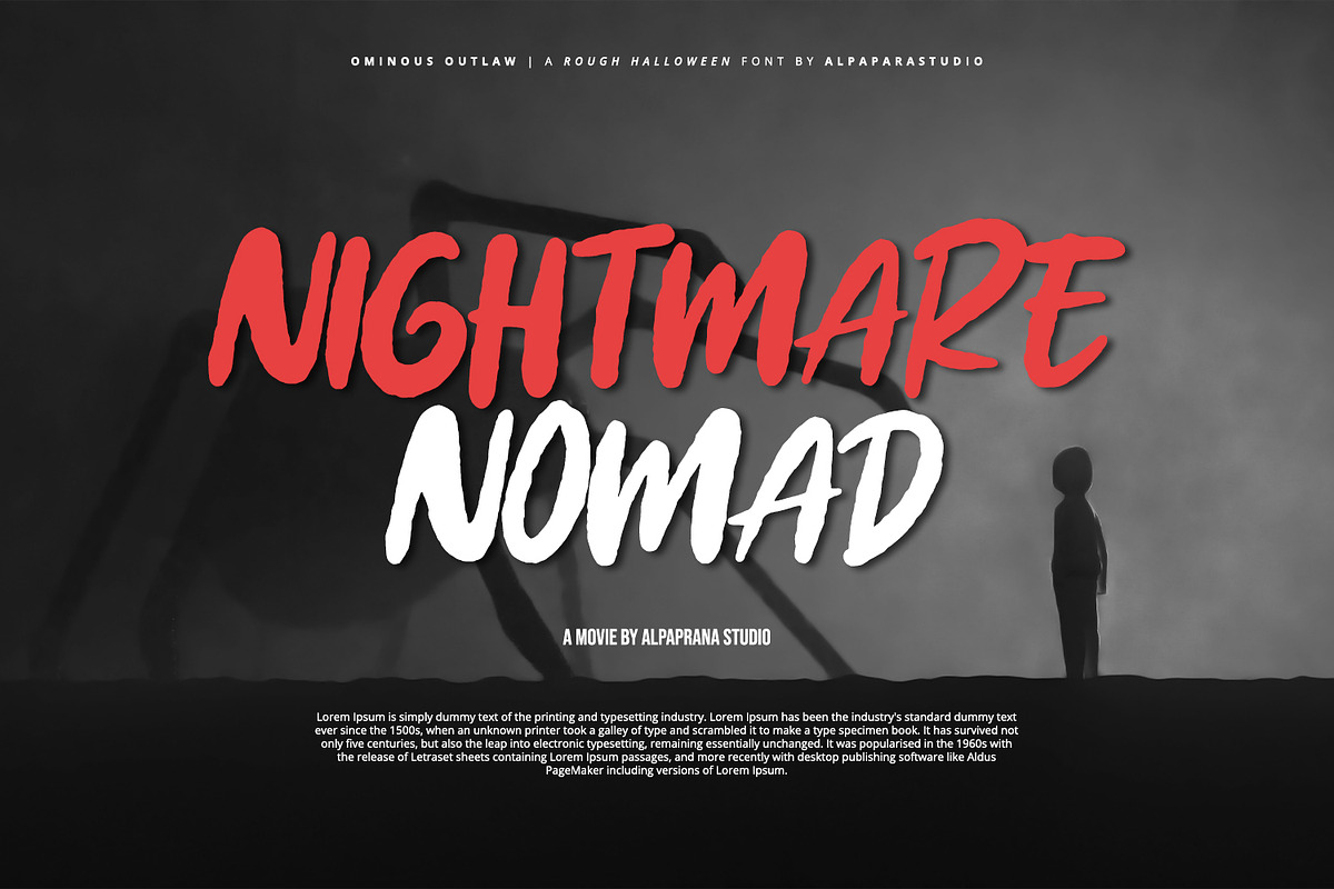 Ominous Outlaw - Rough Display Font