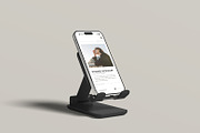 Phone Holder Mockup, an iPhone Mockup by ZifaraDesign (Thumbnail 4 of 5)