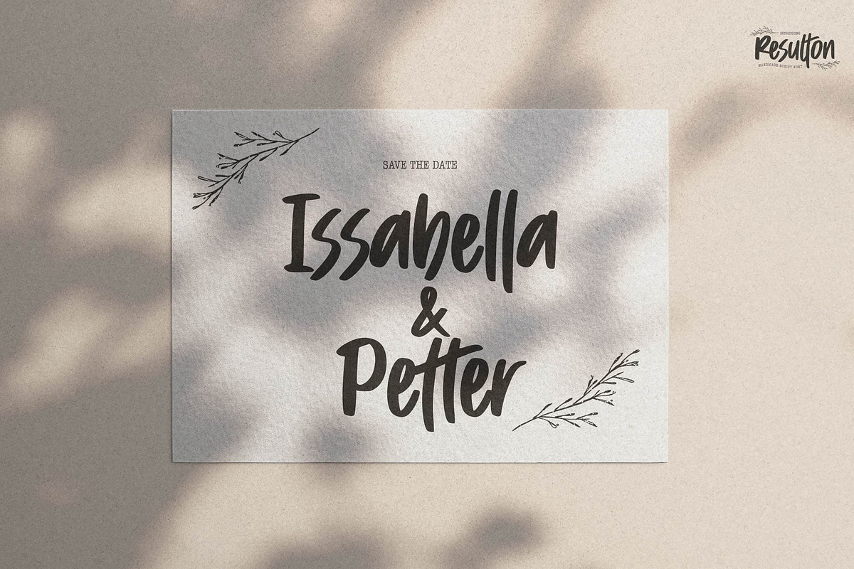 Resulton – Handmade Script Font, a Handwritten Font by Gassstype (Photo 2 of 8)