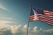 American flag in sky background, a Background Graphic by Anamul Haque Anik (Thumbnail 9 of 9)