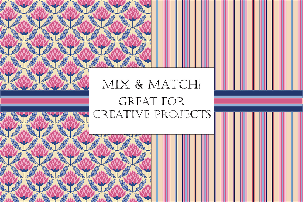 Indian Floral Patterns Shalimar Pink, a Pattern Graphic by RachelStudio (Photo 5 of 10)