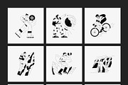 Monochrome Illustration Bundle, a Person Illustration by Vectors Market (Thumbnail 13 of 18)