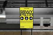 Subway Poster Mockup, an Advertising Mockup by Permadi Creative (Thumbnail 4 of 5)