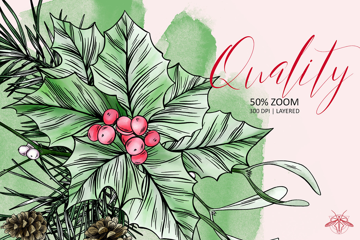 Watercolor christmas illustrations, a Decorative Illustration by Tanya Vollar (Photo 7 of 12)