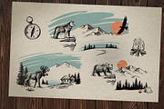 Adventure sketch vector set., an Animal Illustration by bioraven (Thumbnail 4 of 10)