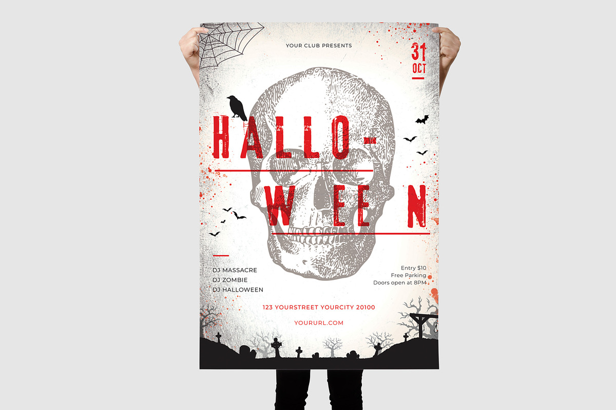 Halloween Flyer, a Flyer Template by Creativestoree (Photo 3 of 3)