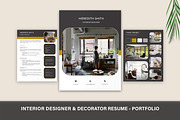 Interior Designer Resume Portfolio, a Resume Template by Stanin Studio (Thumbnail 1 of 10)