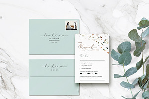 Invitation CardSet Flatlay Mockups