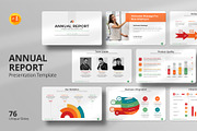 Annual Report PowerPoint Template, a Presentation Template by Design Vault (Thumbnail 1 of 9)