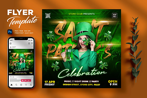 St Patrick's Day Flyer Template, a Flyer Template by Hubzway