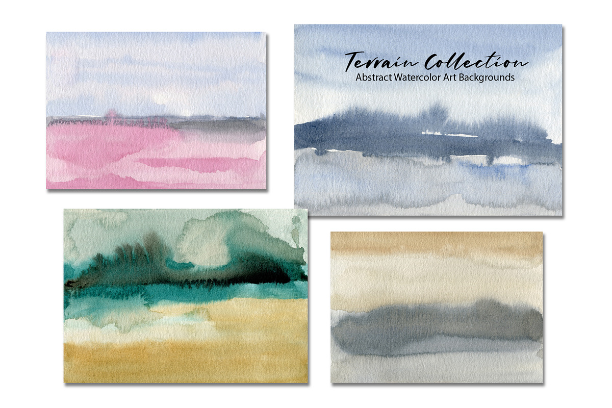 Terrain Watercolor Abstract Textures, a Texture Graphic by Marmoris.Arts (Photo 6 of 20)