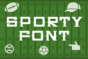 Sporty font, a Font by UVAconcept