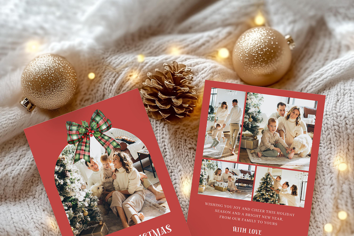 Modern Family Photo Christmas Card, a Card Template by LucaTheme (Photo 3 of 8)