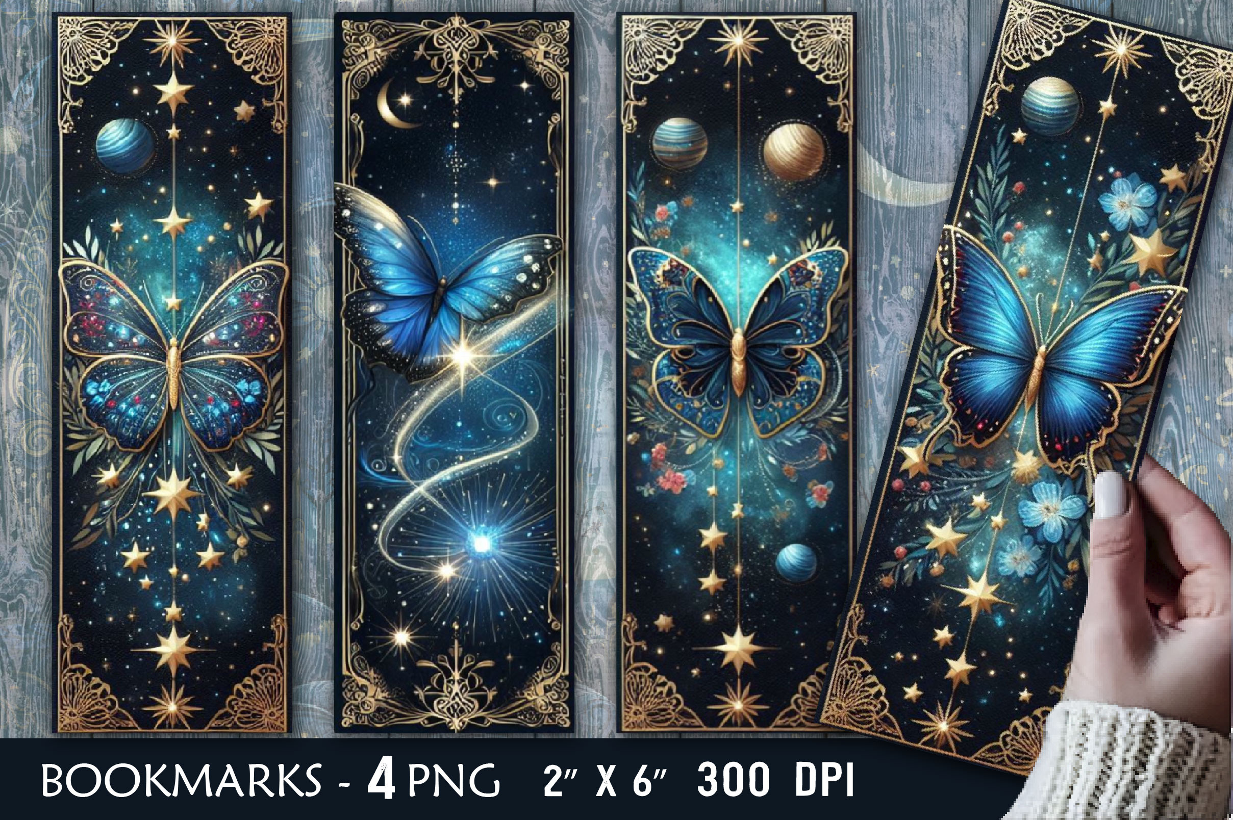 Butterfly Bookmark Printable, a Work Illustration by Dream Creation