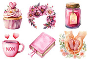 Pink Mother's Day PNG, an Illustration by SinaCreation (Thumbnail 4 of 5)