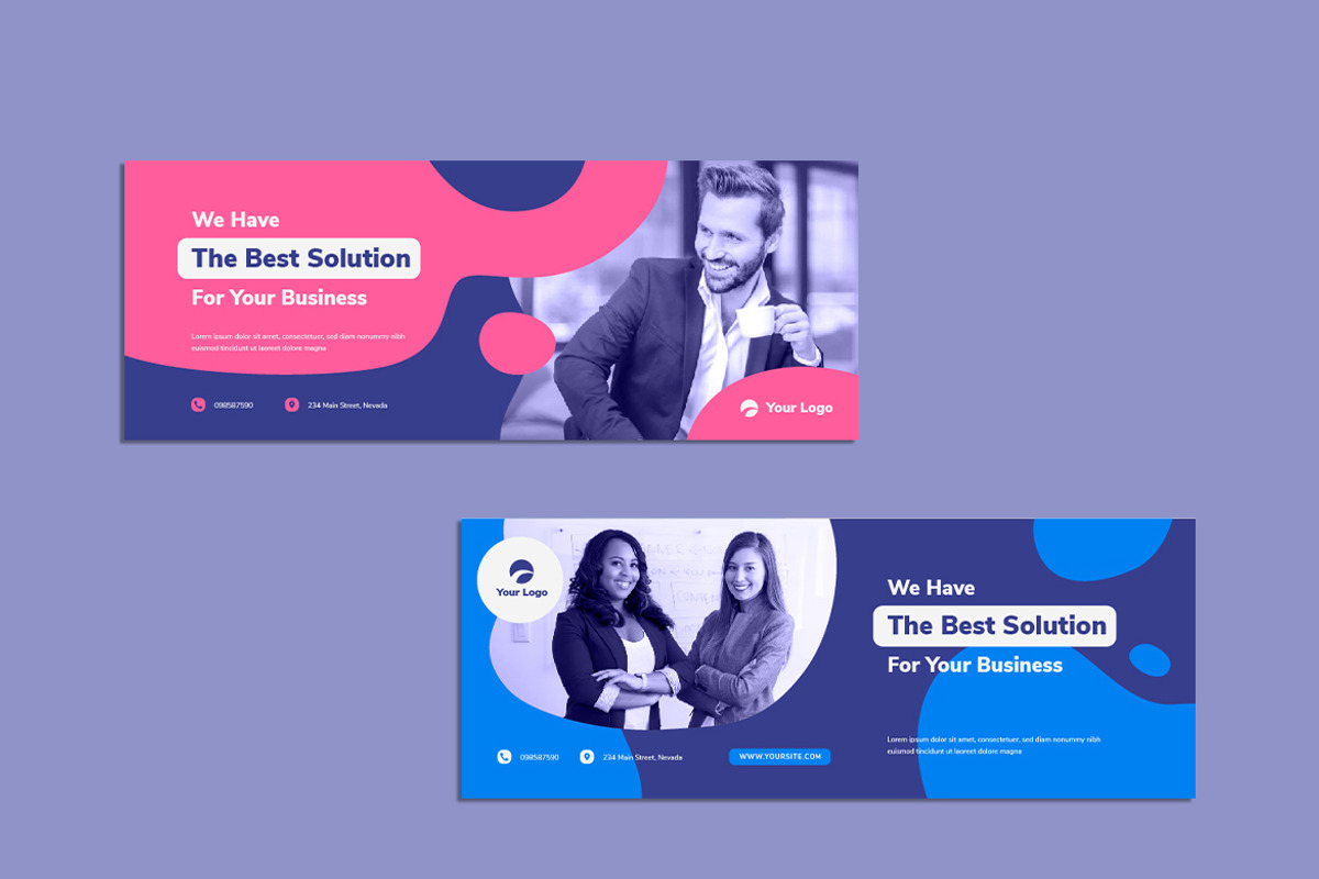 Business Solution Facebook Cover, a Social Media Template by MikroType Std (Photo 2 of 2)