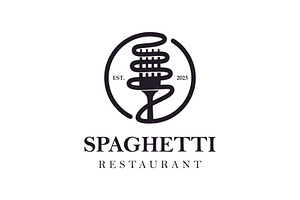 Italian spaghetti logo design, a Branding & Logo Template by jundio studio