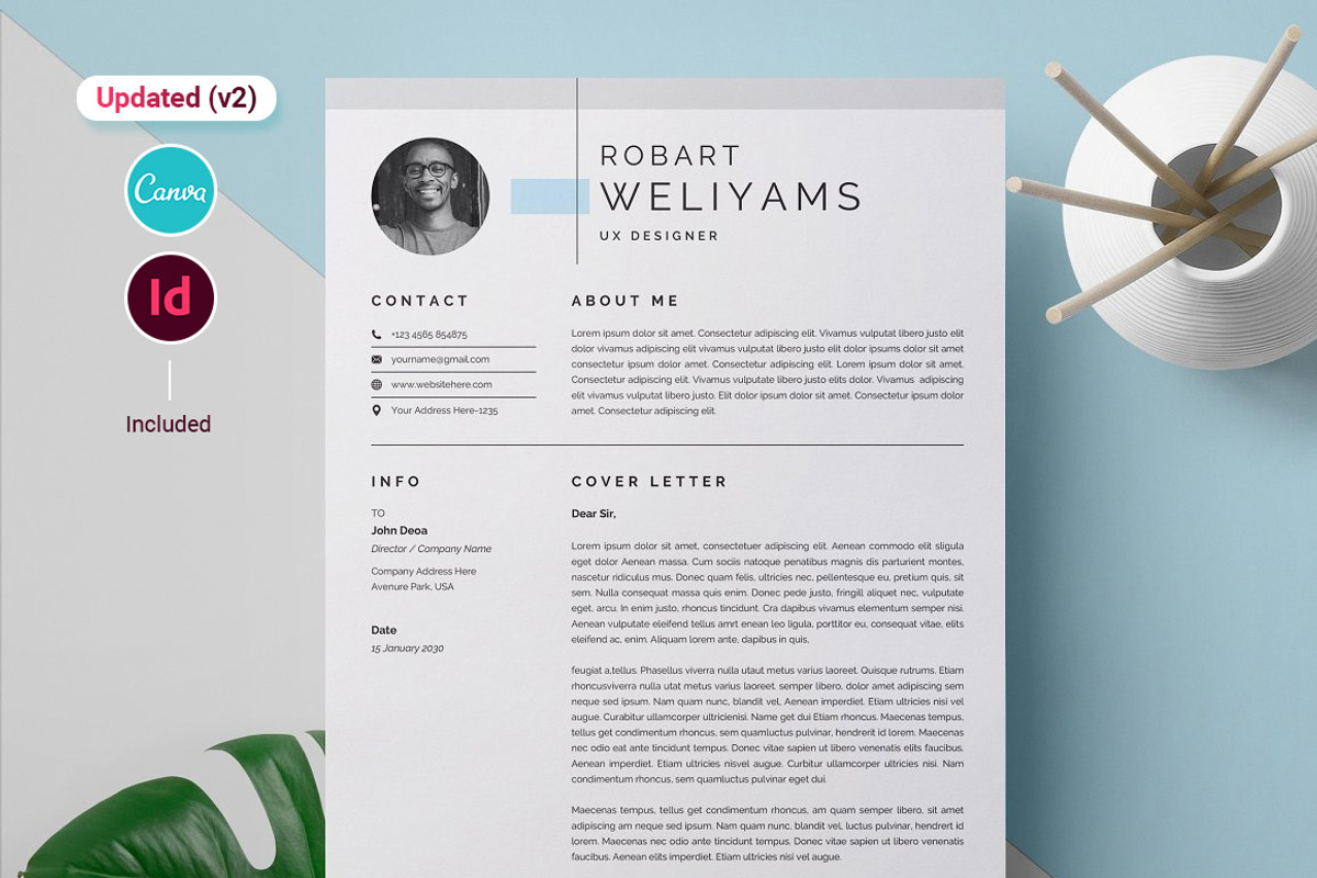 Resume, a Resume Template by GenerousArt (Photo 5 of 5)