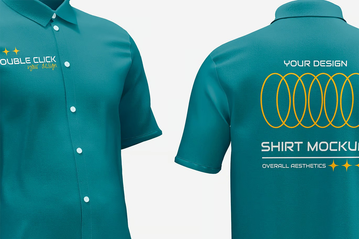 Men’s Shirt Mockup, an Advertising Mockup by renderstockmarket (Photo 3 of 3)