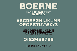 Boerne Hand Drawn Font