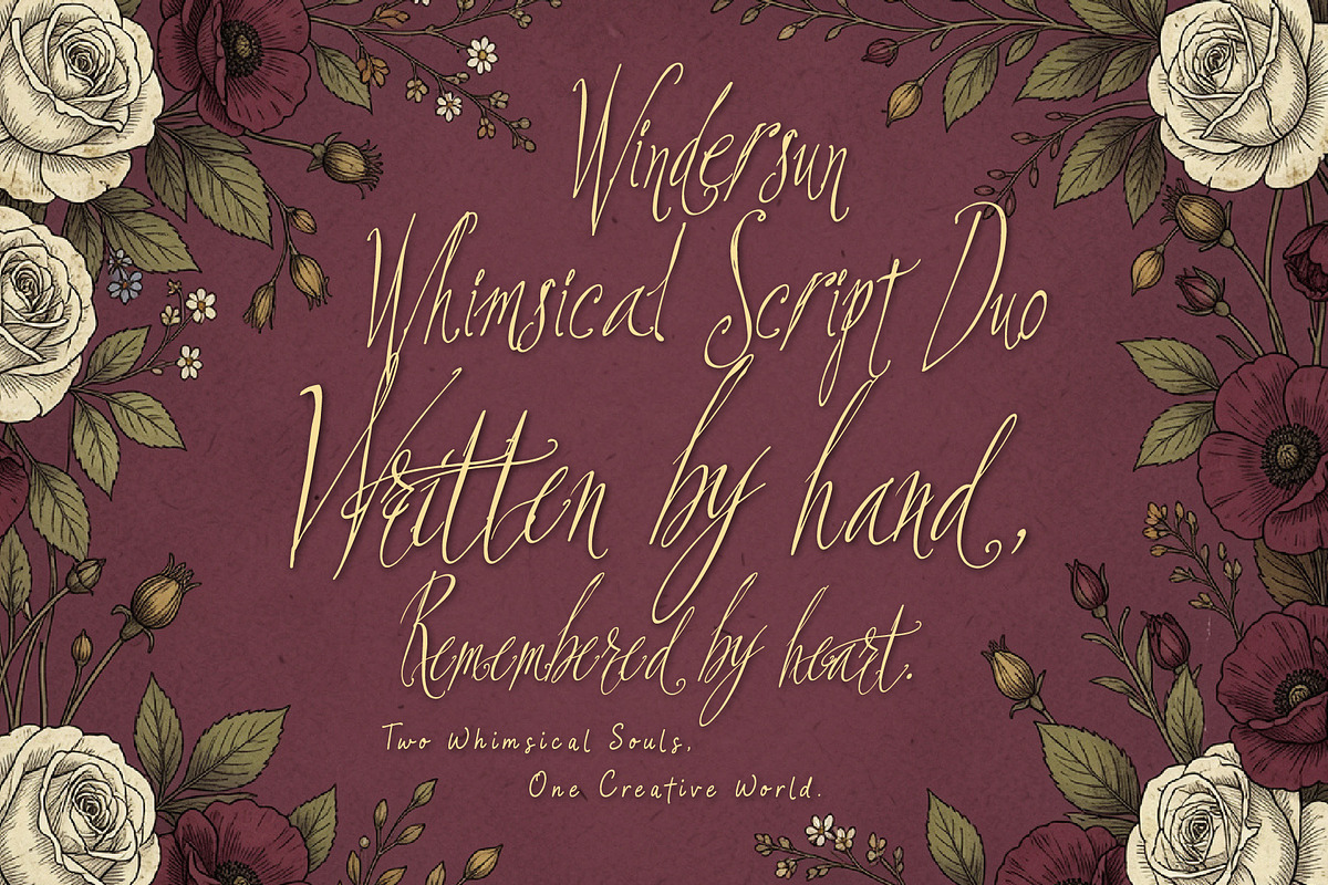 Windersun Font Duo - for Dreamers, a Handwritten Font by HypeWorksCo (Photo 13 of 23)
