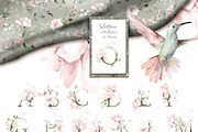 Pink watercolor flowers & herbs, an Illustration by Lisima (Thumbnail 5 of 11)