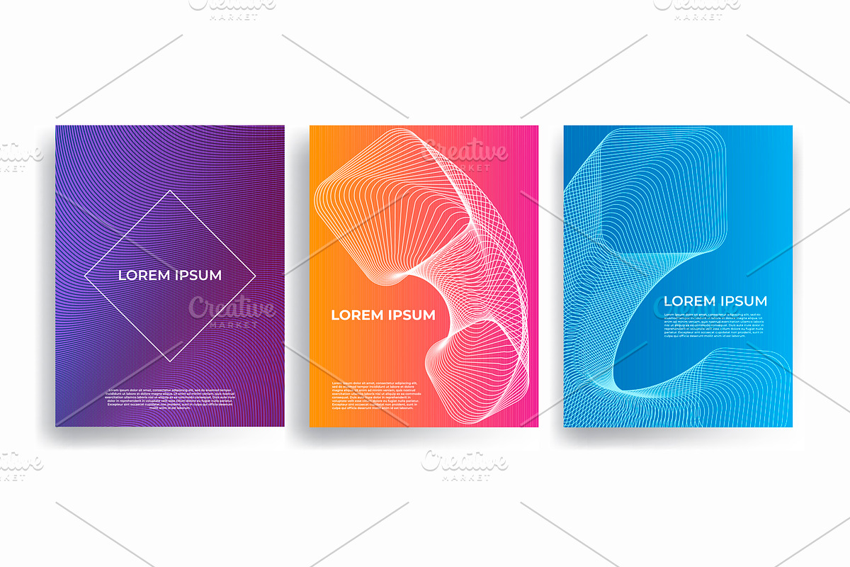 Abstract modern cover designs, a Decorative Illustration by Noires (Photo 4 of 5)