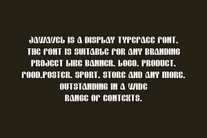 Jawavel - Rounded Typeface Font