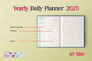 2025 Yearly Daily Planner, a Stationery Template by Graphic Template (Thumbnail 2 of 2)