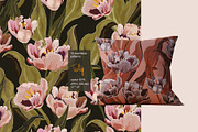 Tulip seamless vector set, a Pattern Graphic by PatternsBlooming (Thumbnail 7 of 8)