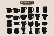 200+ COFFEE CLIPARTS, HAND DRAWN SET, a Food Illustration by JuDesign (Thumbnail 3 of 20)