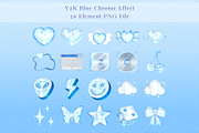 Y2K blue chrome collection, an Object Graphic by JaoGam (Thumbnail 2 of 3)