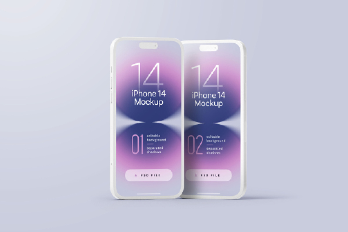 iPhone 14 Pro Clay Mockup Set, an iPhone Mockup by Deeplab (Photo 13 of 18)