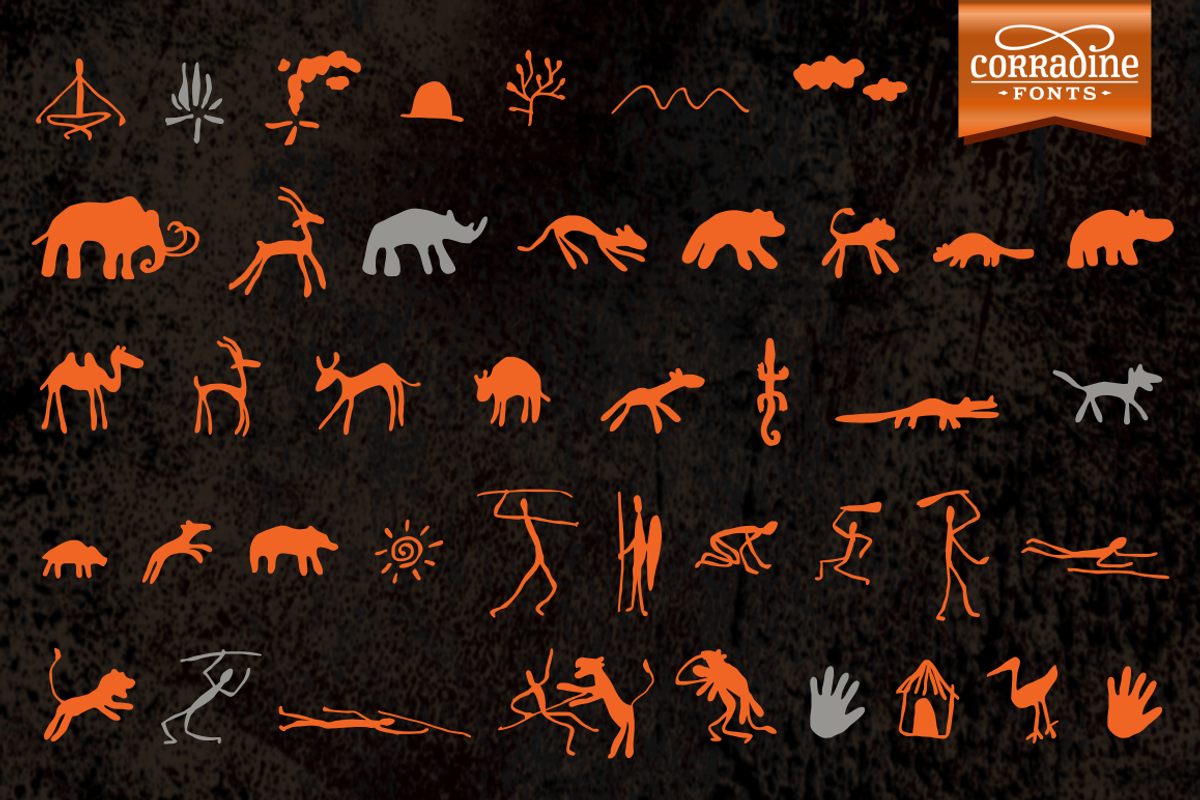 Caveman Dingbats preview 4