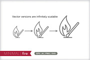 Minimal fire icons, an Outline Icon by Picture Window (Thumbnail 4 of 5)