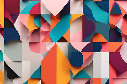 Paper triangles geometrical shapes, an Abstract Photo by ComfortQ