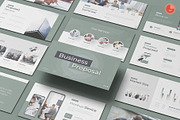 Business Project Proposal Powerpoint, a Presentation Template by Pixslides (Thumbnail 1 of 4)