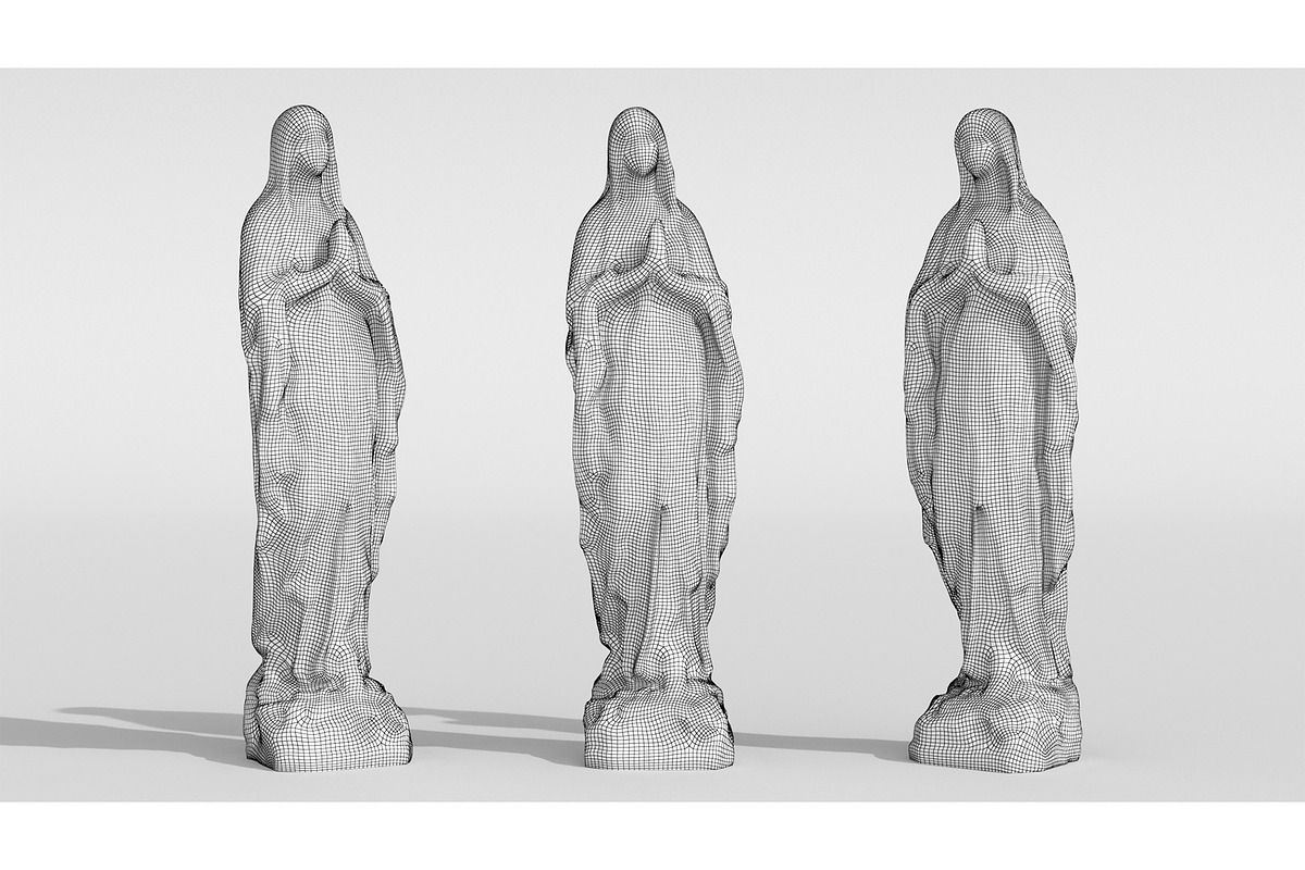 Statue - St Mary Painted, a Characters & Person 3D Model by 3DCargo (Photo 4 of 6)