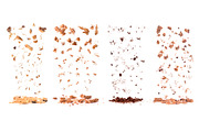 Falling cookies crumbs set isolated, a Background Graphic by StudioVin (Thumbnail 1 of 2)