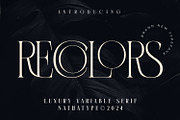 Recolors, a Serif Font by Nathatype (Thumbnail 1 of 15)