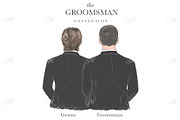 Groom & Groomsmen Art Bundle, an Illustration by Maddy's Art & Mockups (Thumbnail 4 of 8)