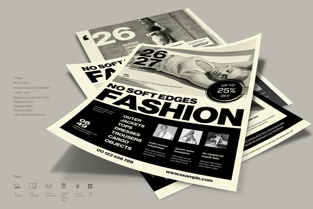 Bold Minimalist Flyer, a Flyer Template by TypoEdition (Photo 2 of 3)