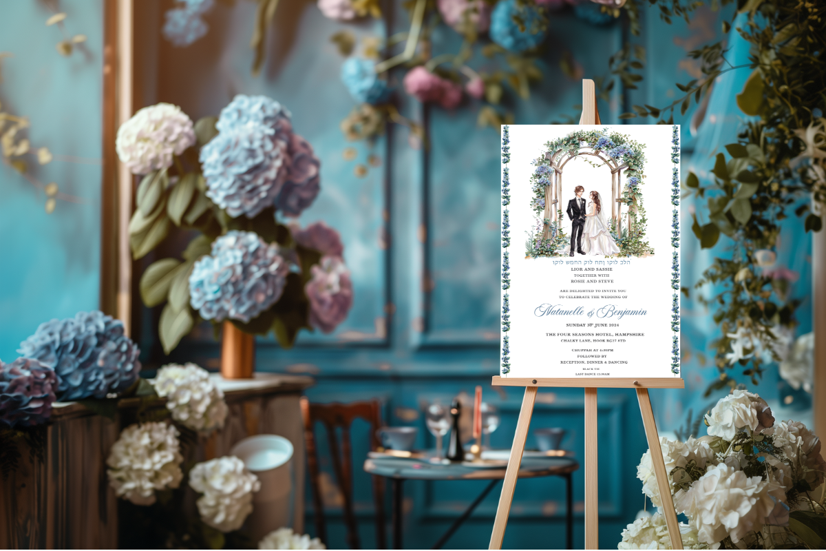Watercolor Wedding Invitation Card, a Card Template by Isbah_studio (Photo 6 of 8)