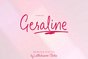 Geraline Font, a Handwritten Font by Letterhanna Studio (Thumbnail 10 of 10)