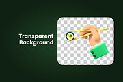 3D Hand Gesture Illustration, an Object 3D Model by SLAB! Design (Thumbnail 3 of 4)