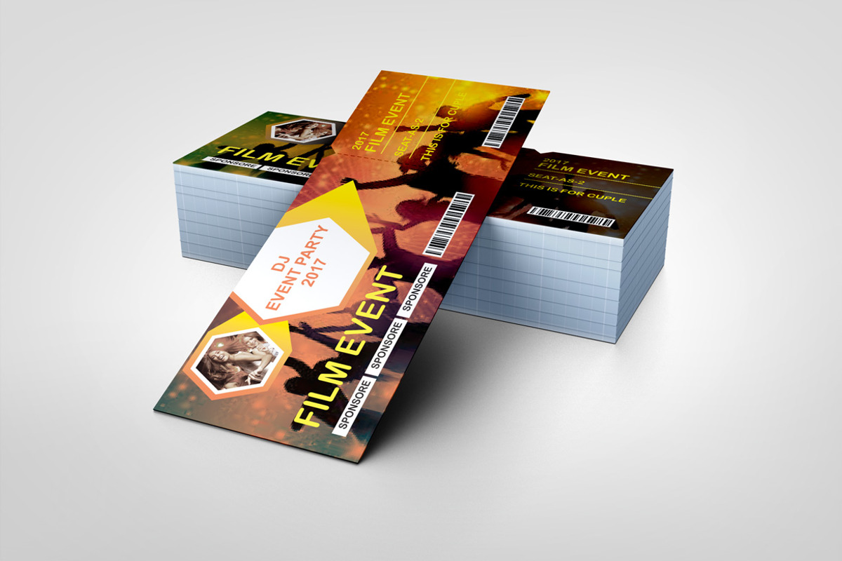 Corporate Event Ticket Design, a Card Template by BrandlyTemplate (Photo 3 of 3)