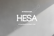 Hesa | Elegant Modern Serif Typeface