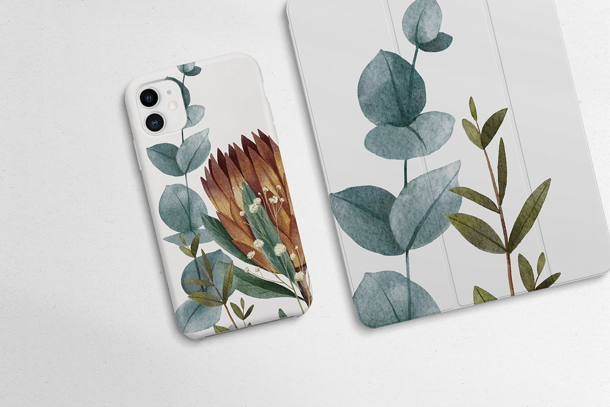 Watercolor dried flowers set, a Decorative Illustration by Maria Summer (Photo 7 of 7)