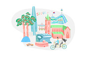 SOUTH KOREA SET, an Object Graphic by karakotsya (Thumbnail 4 of 7)