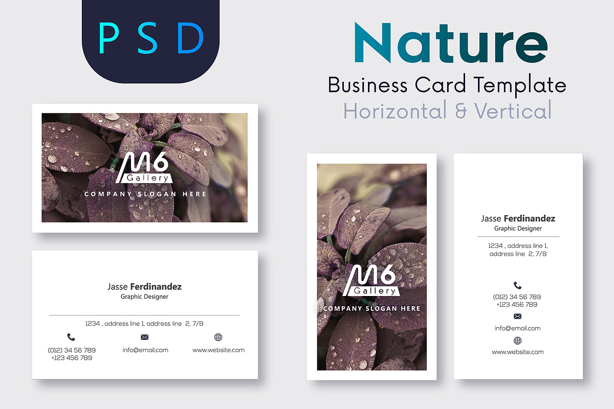 Unique 50 Business Card Bundle, a Business Card Template by M6 Gallery (Photo 146 of 151)